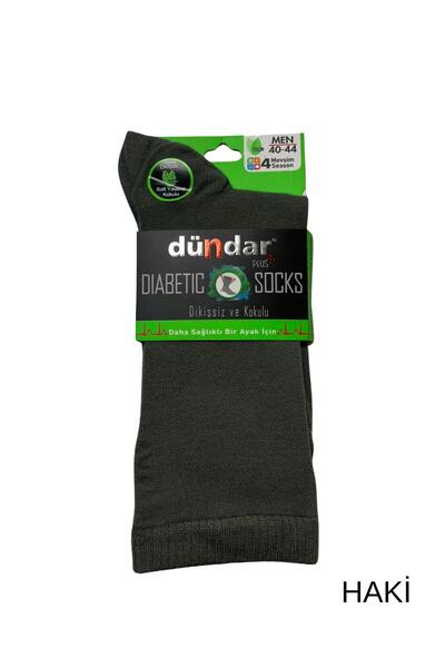 Dündar Men's Diabetic Sugar Bamboo Stitch-Free Non-Squeezing Long Socks 1 Piece