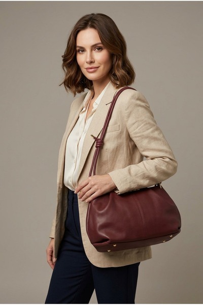 MRS.MODA نظارة نسائية أحادية العين مظهر جلدي حقيبة كتف أنيقة للاستخدام اليومي