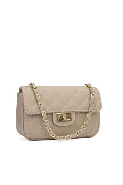 Posete Fagaras Baby Ruby Leather Purse - Cream, Casual Bag Made of Genuine Le...