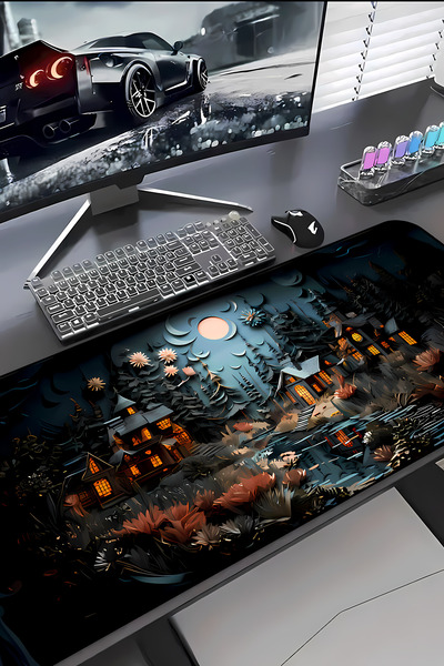 Charmbi Esrarengiz Kasaba ProControl Mouse Pad 30x70 Mousepad pentru jocuri p...