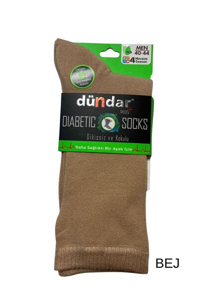 Dündar Men's Diabetic Sugar Bamboo Stitch-Free Non-Squeezing Long Socks 1 Piece