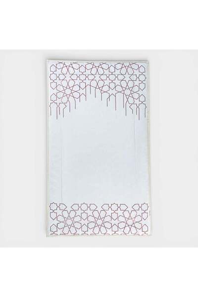 Reetal Women's Prayer Set – Mat & Abaya with Hijab – Free Size – Linen – Red