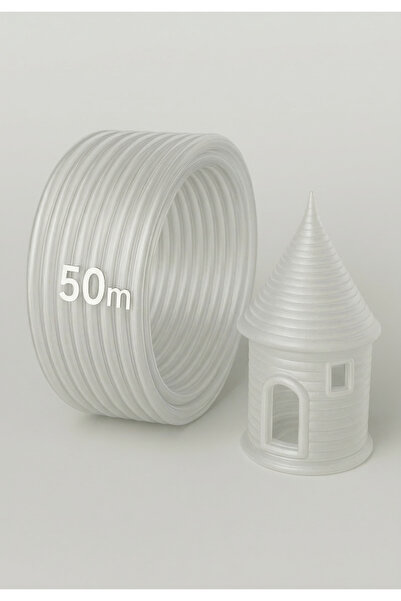 Alseka 3D Kalem Yazıcı Için 50 Metre Şeffaf Renk Pla Filament