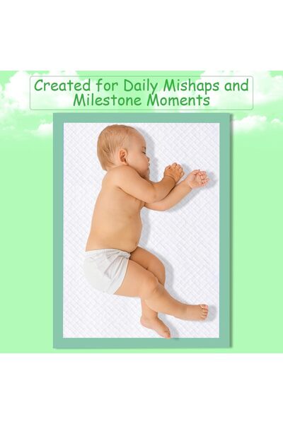 Cute n Cuddle Cute 'n' Cuddle Baby Disposable - Ultra Absorbent Diaper Changing Mats Pads - 60x90cm, Pack of 60