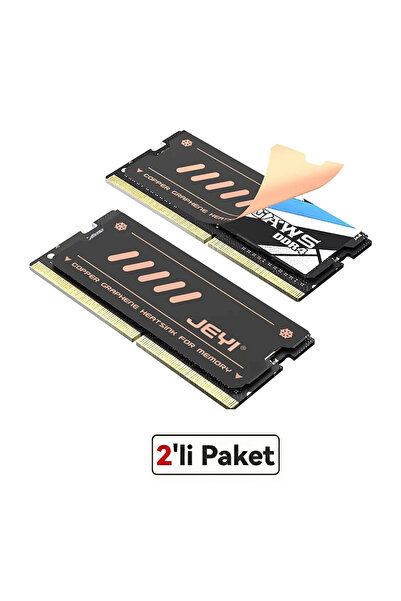 JEYI Nb-Cg Bakır-Grafen Dizüstü Laptop Ram Soğutucu| Ddr3 / Ddr4 / Ddr5 Sodım...