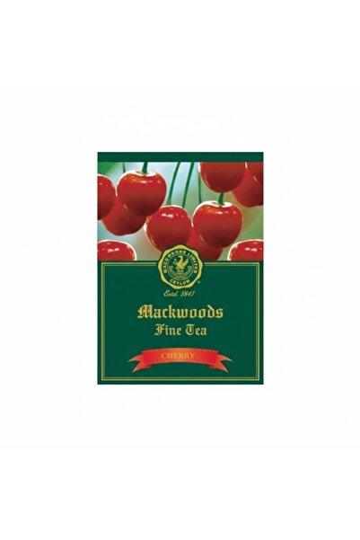 Mackwoods Tea شاي أسود لذيذ بنكهة الكرز، من مزرعة مفرد ، في 25 كيس شاي مغلف -...