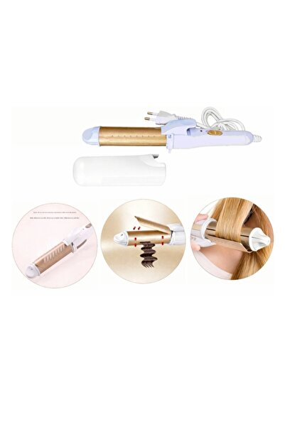 LUXE Ondulator Profesional 2în1 cu Placă Îndreptat & Ondulat 25cm – Styling R...