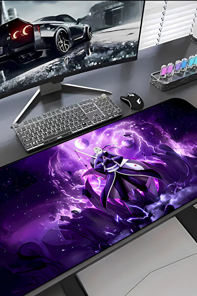 Charmbi Mousepad Naruto Obito ProControl 30x70 Gaming Mousepad talpă antialun...