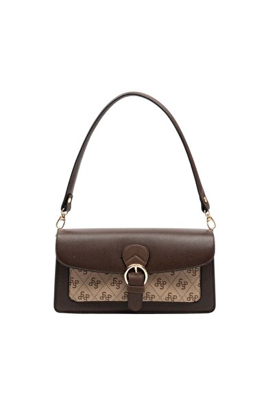 Silver Polo حذاء سيلفر آند بولو SP1279 نسائي حقيبة كتف بني عادي-M178 بيج داكن...