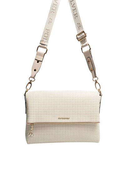 Silver Polo Silver & Polo SP963 Γυναικεία Τσάντα χιαστί Goose Feet Καρό Sand-...