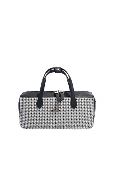 Silver Polo حذاء سيلفر آند بولو SP1276 للسيدات حقيبة يد كاز أفال قماش منقش أس...