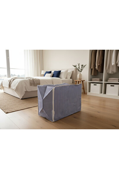 YAZICI Large Size Striped Pillow Compartments 64X45X35 cm Zippered Multi-Purp...