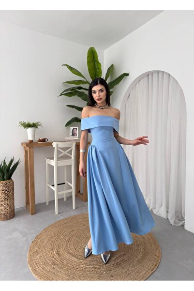 EtikaOnline Ester Atlas Uzun Elbise