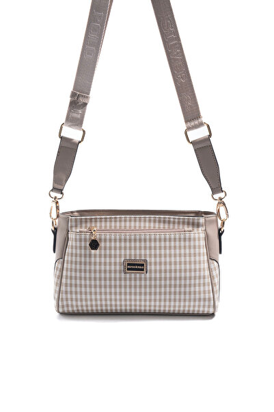 Silver Polo حذاء سيلفر آند بولو SP1273 نسائي حقيبة عابرة للجسم قماش منقش لاين...