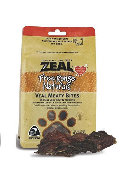 Zeal Pet Food مكافآت الكلاب من لحم العجل الطبيعي من فري رينج ناتشورالز 125 غرام