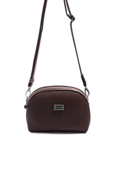 Silver Polo Silver & Polo SP765 Γυναικείο Τσάντα χιαστί Honeycomb Brown-Mink