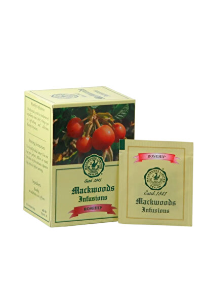 Mackwoods Tea شاي أعشاب ثمر الورد في 25 كيس شاي مغلف - 37.5 غرام