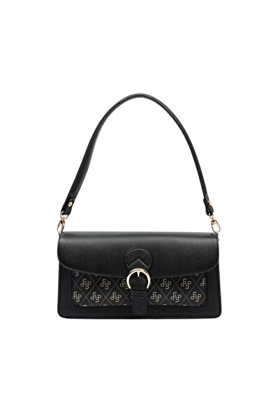 Silver Polo Silver & Polo Sp1279 Women's Shoulder Bag Plain Black-M178 Smoked...
