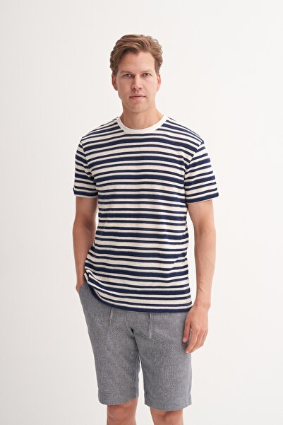 Cazador Men's T-Shirt 40340 Dark Blue