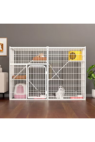 KEKE Luxury Cat Cage Villa Cat House with Climbing Frame, Cat Bed, and Play A...