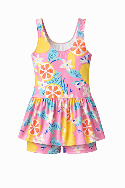 İYİBU Κοριτσίστικο φόρεμα μαγιό με σορτς Με σχέδιο Παιδικό μαγιό για θάλασσα ...