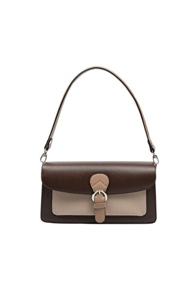 Silver Polo Silver & polo sp1279 women's Shoulder Bag flat coffee-m105 dark b...