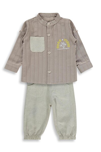 Concept. طقم كونسبت فاريل مكون من 3 قطع للأعمار من 6 إلى 18 شهرًا - بيج للأعم...