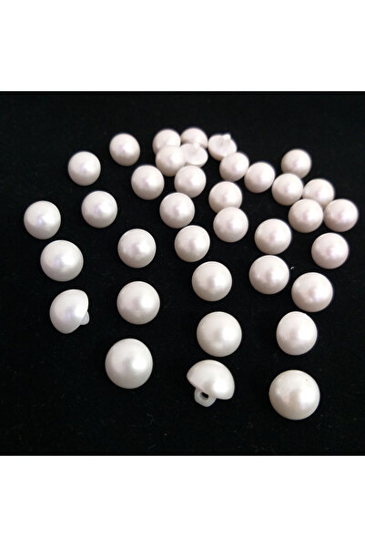 hobimon Εισαγόμενο κουμπί μισού μαργαριταριού 12 χιλιοστά - Κουμπί λευκού μαρ...