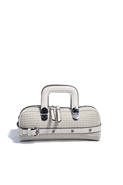 Silver Polo Silver & polo sp1258 women's Clutch Bag goose foot Plaid green-bone