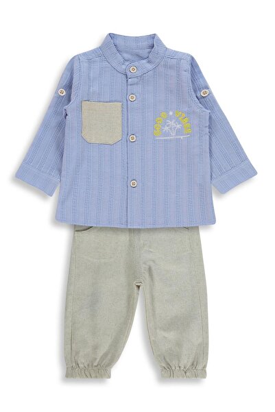 Concept. مجموعة مكونة من 3 قطع مع وشاح مفهوم للأطفال من عمر 6-18 شهرًا - أزرق...