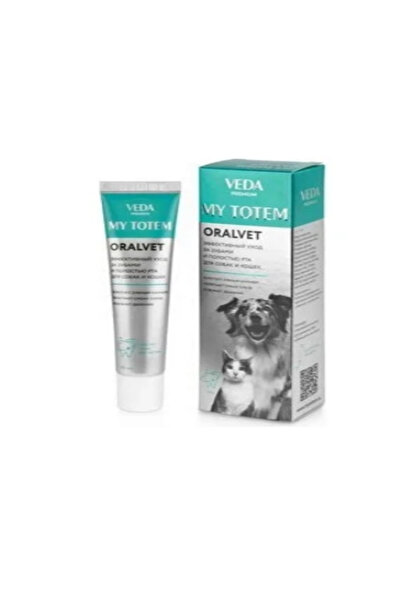 Veda My Totem Oralvet Kedi/Köpek Diş Jeli 40 ml (Ağız Kokusu, Tartar ve Diş E...