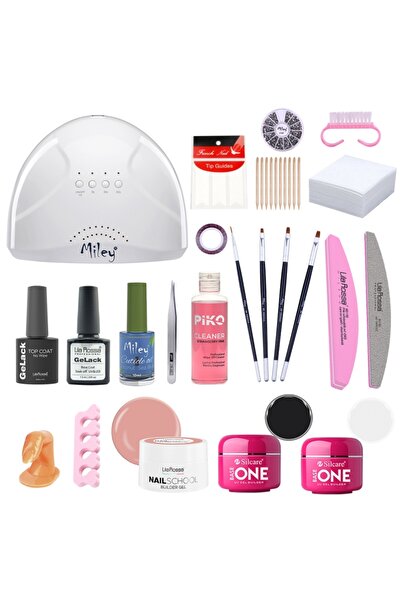 Lila Rossa Σετ τζελ νυχιων NailSchool με φουρνάκι νυχιών uv led sunone + εγχρ...