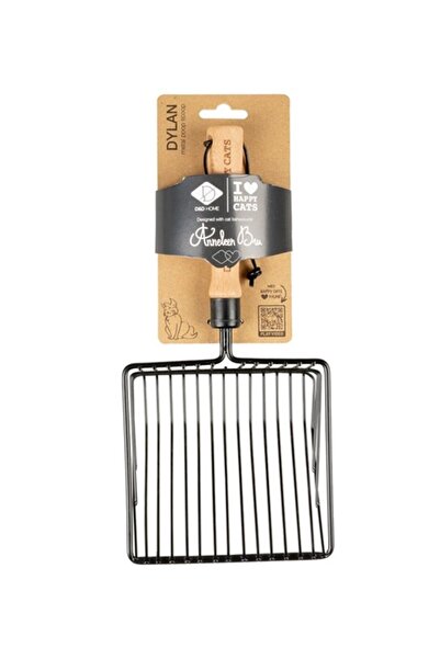 D&D Home I Love Happy Cats Dylan Metal Poop Scoop