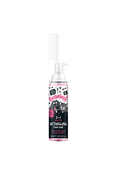 Bugalugs 2-in-1 Baby Fresh Detangling Foam Comb for Dogs & Cats 150ML