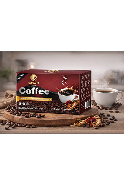 EleganTShoP قهوة إيليجانت سكين مع الجينسنغ والجانوديرما - بدون سكر