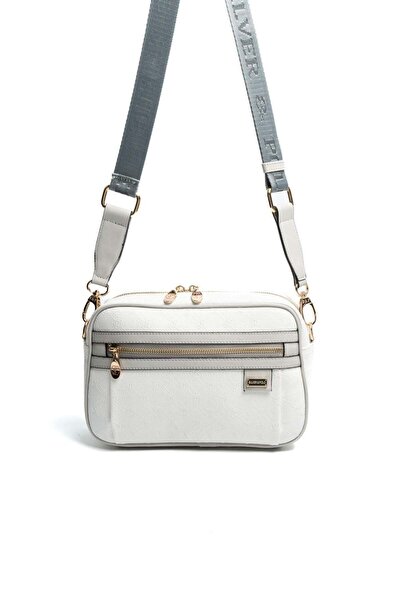 Silver Polo Silver & Polo Sp1280 Women's Crossbody Bag Logo White-Grey