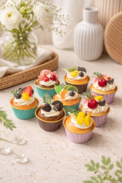 Anadolu Saray 6 Adet Dekoratif Muffin Magnet Seti Gerçekçi Meyveli Buzdolabı ...