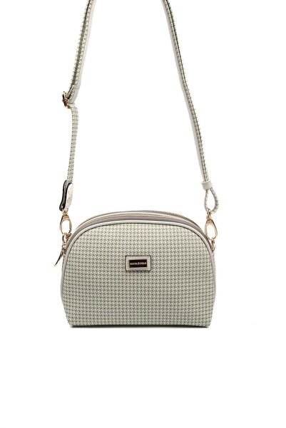 Silver Polo Silver & polo sp765 women's Crossbody Bag goose foot Plaid green-...