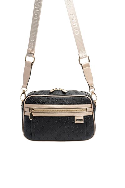 Silver Polo Silver & Polo SP1280 Γυναικείο Τσάντα χιαστί με λογότυπο Μαύρο-Σο...