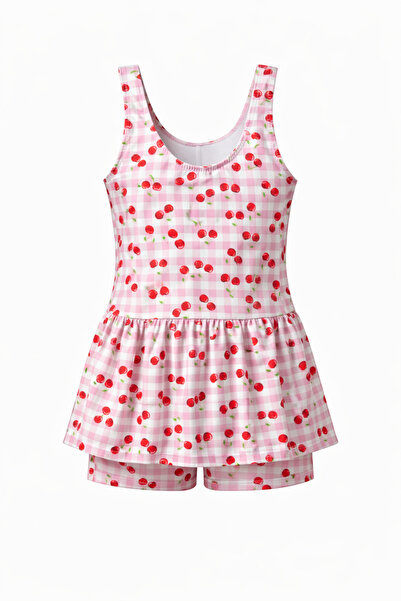 İYİBU Κοριτσίστικο φόρεμα μαγιό με σορτς Με σχέδιο Παιδικό μαγιό για θάλασσα ...