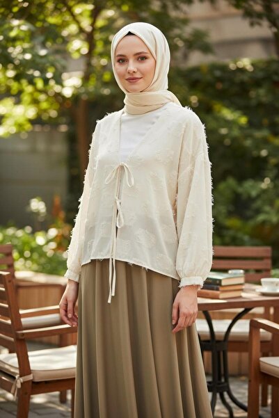 Melek Bebeğim Ženski kimono sa vezanjem spreda