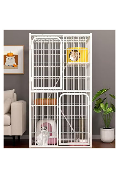 KEKE Luxury Cat Cage Villa Cat House with Climbing Frame, Cat Bed, and Play A...