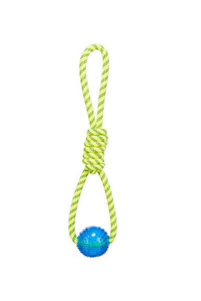 Trixie Aqua Toy Floatable Polyester Playing Rope with TPR Ball Dog Toy