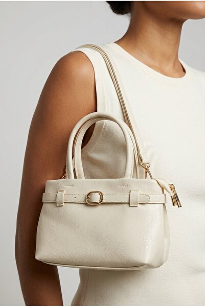 MRS.MODA Women's Hand and Shoulder Bag Belt Detail Leather-Look Stylish Class...