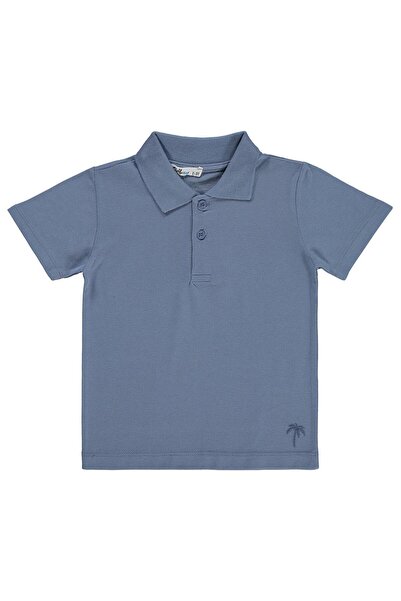 Civil Boys Tricou pentru băieți cu guler polo și broderie cu palmieri, pentru...