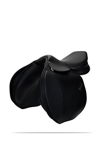 Tattini Unisex Hakiki Deri Siyah Eyer