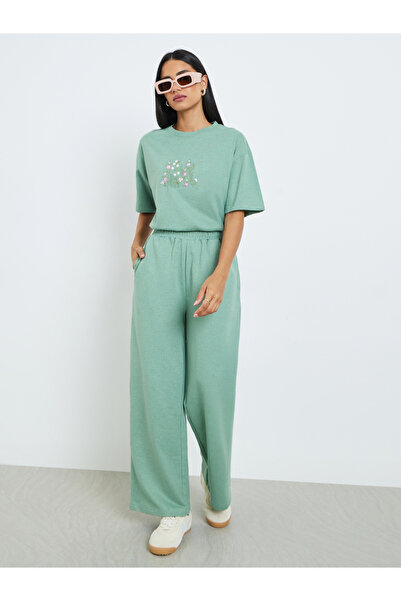 Styli Green Relaxed Fit Joggers