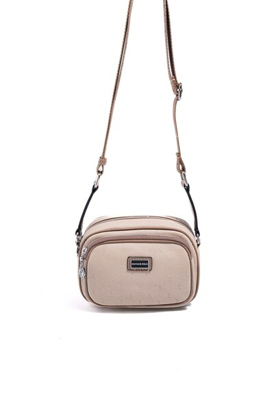 Silver Polo سلفر آند بولو SP1111 للنساء حقيبة عابرة للجسم موضة بيج-لاتيه