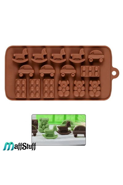 MaffStuff Silicone Mold for Chocolate Pralines 21x10x1 cm