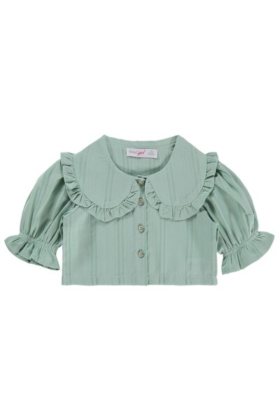 ZEYNEVA Cămașă Timo pentru fete Fakir Kol brodat 2-5 ani - Verde